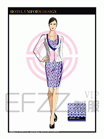 總臺(tái)收銀接待制服設(shè)計(jì)圖260