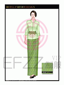 水療SPA咨客迎賓制服設(shè)計(jì)339