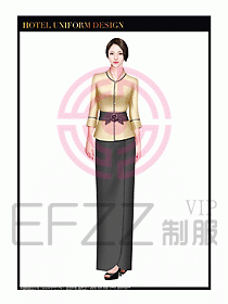 水療SPA咨客迎賓制服設(shè)計(jì)338