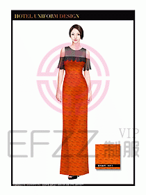 水療SPA咨客迎賓制服設(shè)計(jì)345