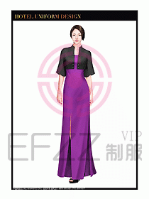 水療SPA咨客迎賓制服設(shè)計(jì)349