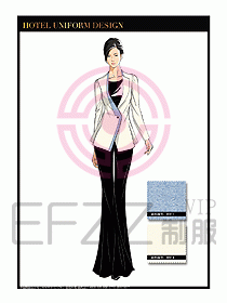 水療SPA咨客迎賓制服設計355
