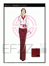 水療SPA咨客迎賓制服設計368