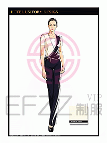 SPA會所服務(wù)生制服設(shè)計圖405