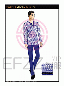SPA會所服務(wù)生制服設(shè)計(jì)圖403