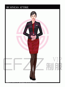 職業(yè)裝空姐服制服設(shè)計圖750