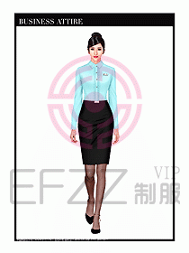 職業(yè)裝空姐服制服設(shè)計圖747