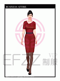 職業(yè)裝空姐服制服設(shè)計圖752