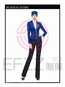 職業(yè)裝空姐服制服設(shè)計圖755