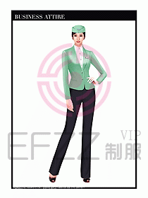 職業(yè)裝空姐服制服設(shè)計(jì)圖753