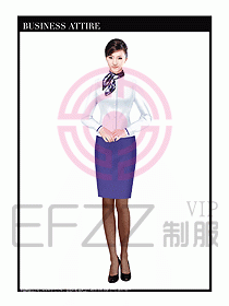 職業(yè)裝空姐服制服設(shè)計(jì)圖760