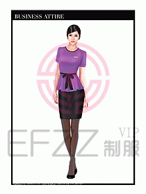 職業(yè)裝空姐服制服設(shè)計(jì)圖768