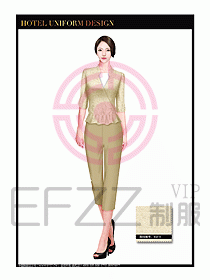 按摩技師美容制服設(shè)計(jì)1142