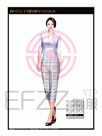 按摩技師美容制服設計1146