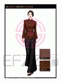 按摩技師美容制服設計1179