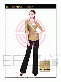 按摩技師美容制服設(shè)計1204