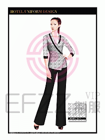 按摩技師美容制服設(shè)計(jì)1208