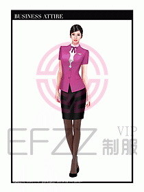 職業(yè)裝空姐服制服設(shè)計(jì)圖774