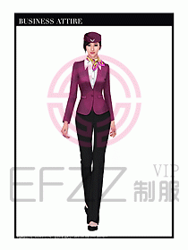 職業(yè)裝空姐服制服設(shè)計(jì)圖780
