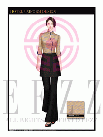 酒店中餐服務(wù)員制服設(shè)計1631