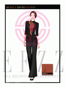 酒店中餐服務(wù)員制服設(shè)計1632