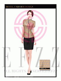 酒店中餐服務員制服設計1630