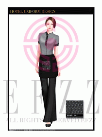 酒店中餐服務(wù)員制服設(shè)計(jì)1636