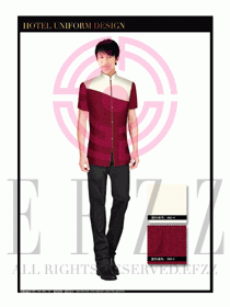 酒店中餐服務員制服設計1637