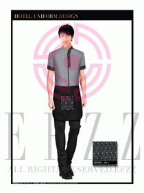 酒店中餐服務(wù)員制服設(shè)計(jì)1635