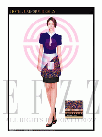 酒店中餐服務(wù)員制服設(shè)計1640