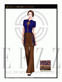 酒店中餐服務(wù)員制服設(shè)計(jì)1641