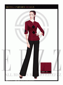 酒店中餐服務(wù)員制服設(shè)計(jì)1647