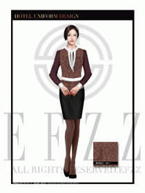 酒店中餐服務(wù)員制服設(shè)計(jì)1658