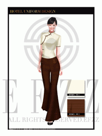 酒店中餐服務(wù)員制服設(shè)計(jì)1654