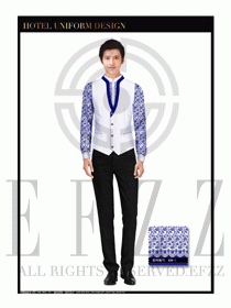 酒店中餐服務(wù)員制服設(shè)計(jì)1666