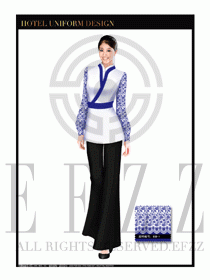 酒店中餐服務(wù)員制服設(shè)計1668