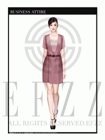 女職業(yè)裝夏裝連衣裙設(shè)計(jì)404