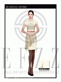 女職業(yè)裝夏裝連衣裙設計405