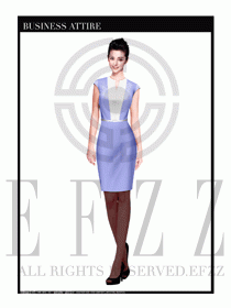 女職業(yè)裝夏裝連衣裙設計413