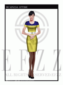 女職業(yè)裝夏裝連衣裙設(shè)計409