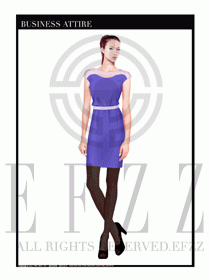 女職業(yè)裝夏裝連衣裙設計403