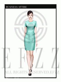 女職業(yè)裝夏裝連衣裙設(shè)計(jì)400