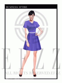 女職業(yè)裝夏裝連衣裙設(shè)計(jì)412