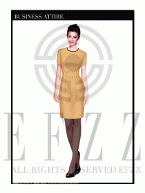 女職業(yè)裝夏裝連衣裙設(shè)計410