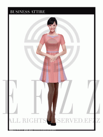 女職業(yè)裝夏裝連衣裙設(shè)計(jì)415