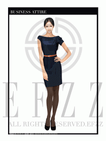 女職業(yè)裝夏裝連衣裙設計418