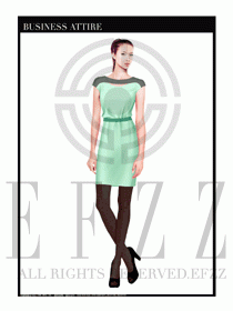 女職業(yè)裝夏裝連衣裙設(shè)計430