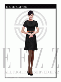 女職業(yè)裝夏裝連衣裙設(shè)計437