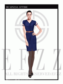 女職業(yè)裝夏裝連衣裙設(shè)計435