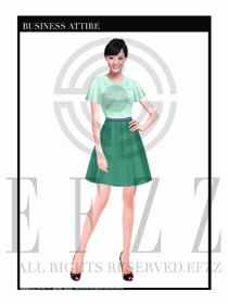 女職業(yè)裝夏裝連衣裙設(shè)計(jì)440